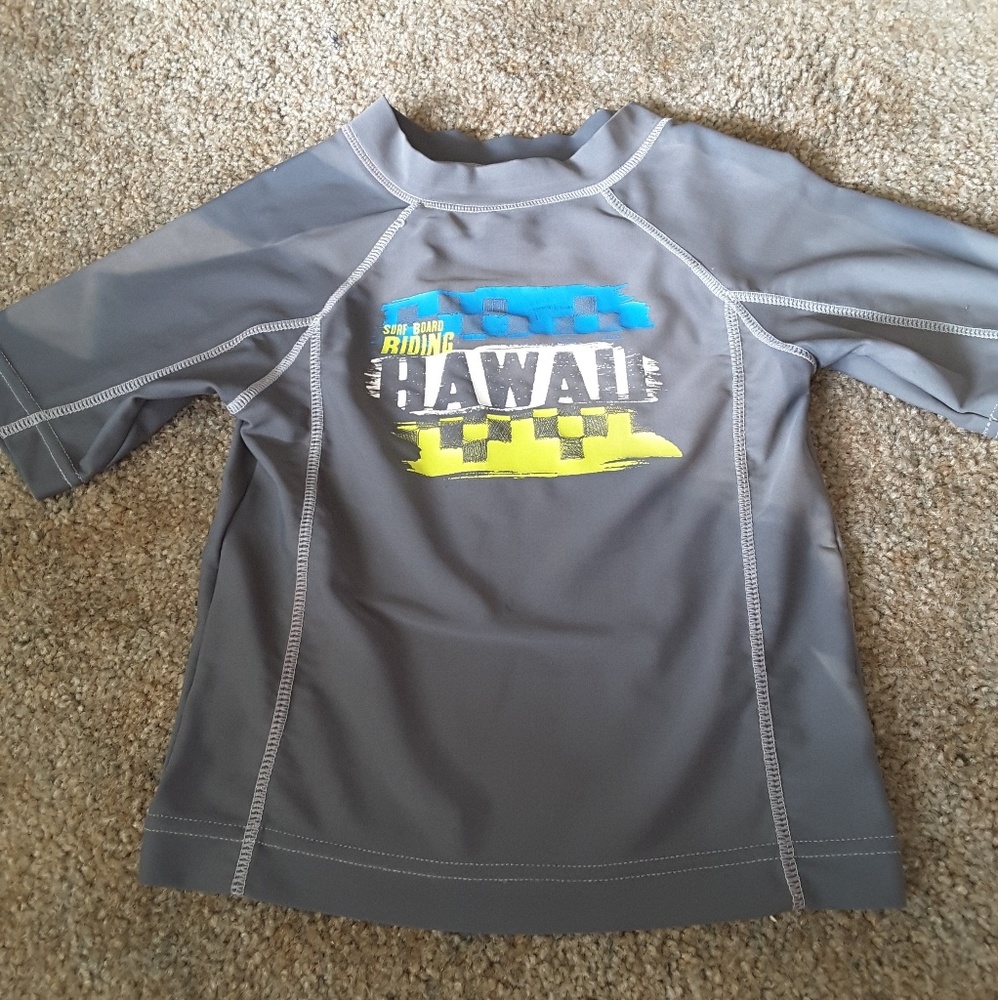 Joe Boxer surf board Hawaii rash guard swimwear L